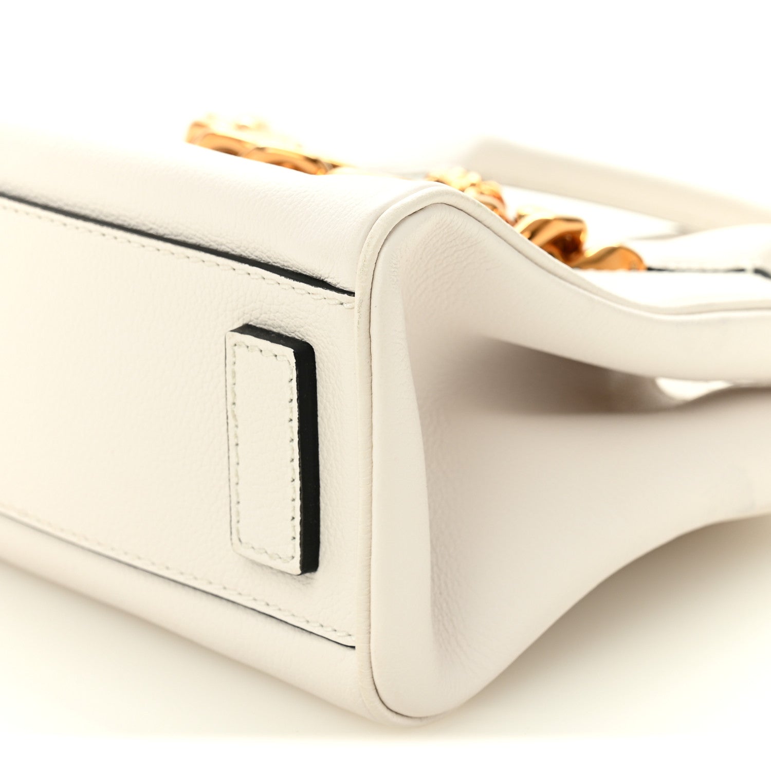 Versace Grained Calfskin Small La Medusa Chain White 9 of 9