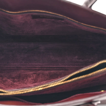 Saint Laurent Calfskin Small Sac De Jour Bordeaux 5 of 19
