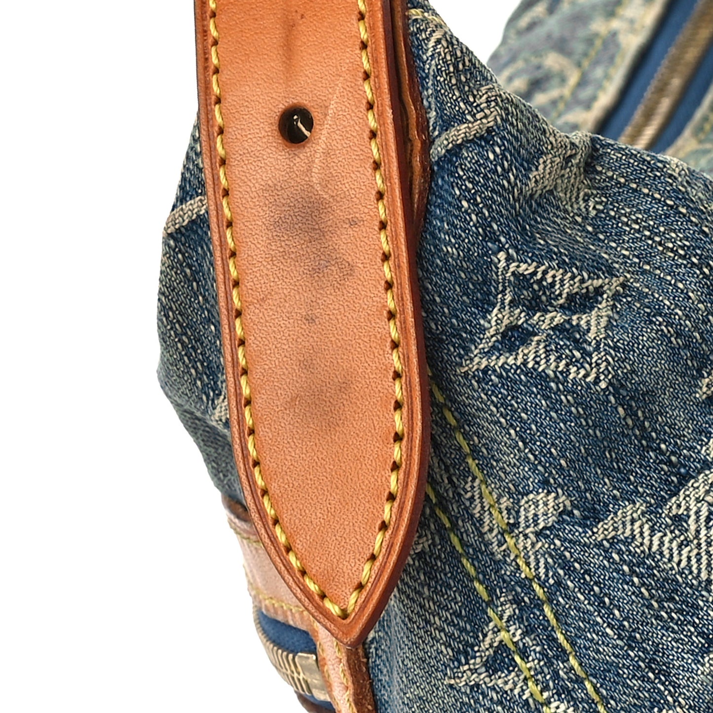 Monogram Denim Baggy PM Blue