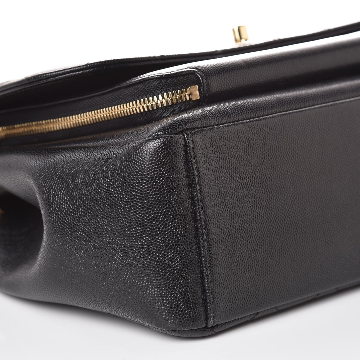 Caviar Quilted Large Business Affinity Flap Black