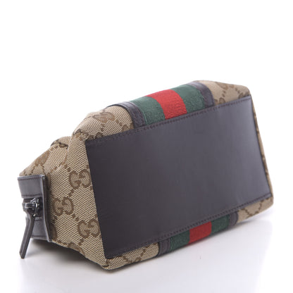 Gucci Monogram Web Small Cosmetic Case Dark Brown 4 of 7