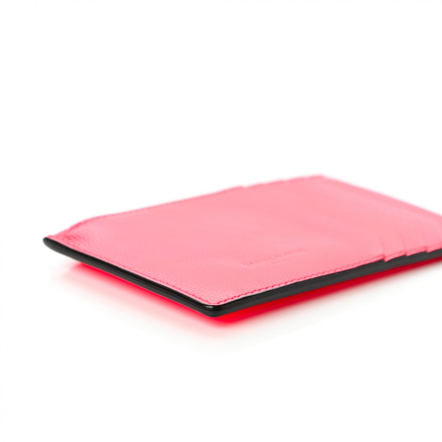 Patent Grain de Poudre 5 Fragments Zip Pouch Card Holder Neon Pink