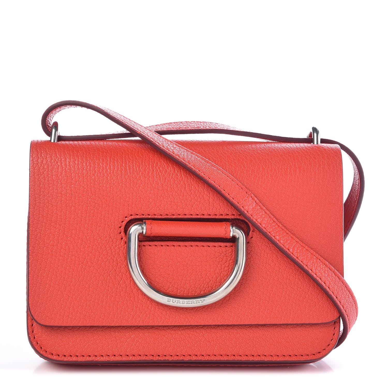 Burberry Goatskin Mini D-Ring Bag Bright Red 1 of 11