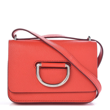 Burberry Goatskin Mini D-Ring Bag Bright Red 1 of 11
