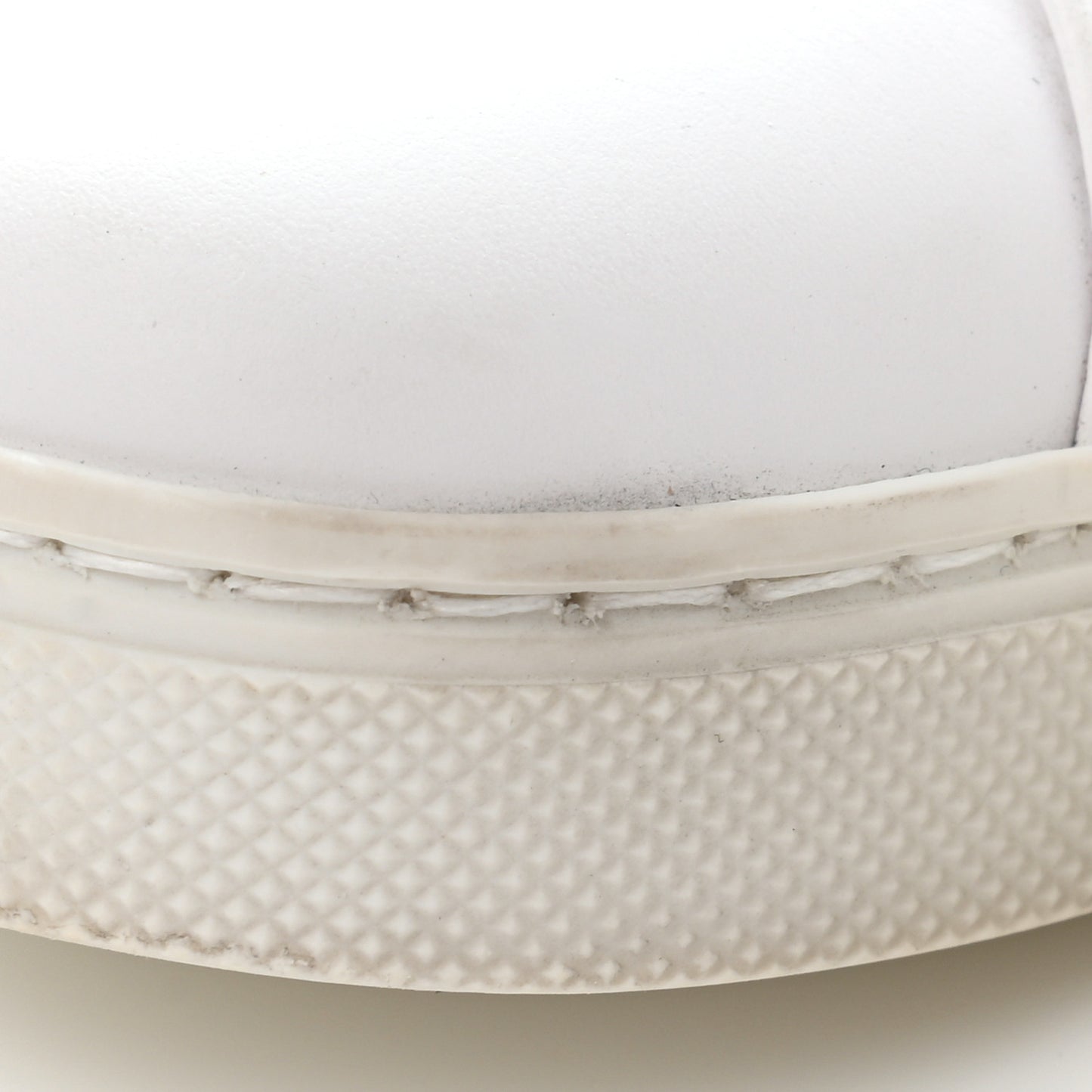 Vitello FF Embossed Womens Slip On Sneakers 35.5 Ultra White Maya Black