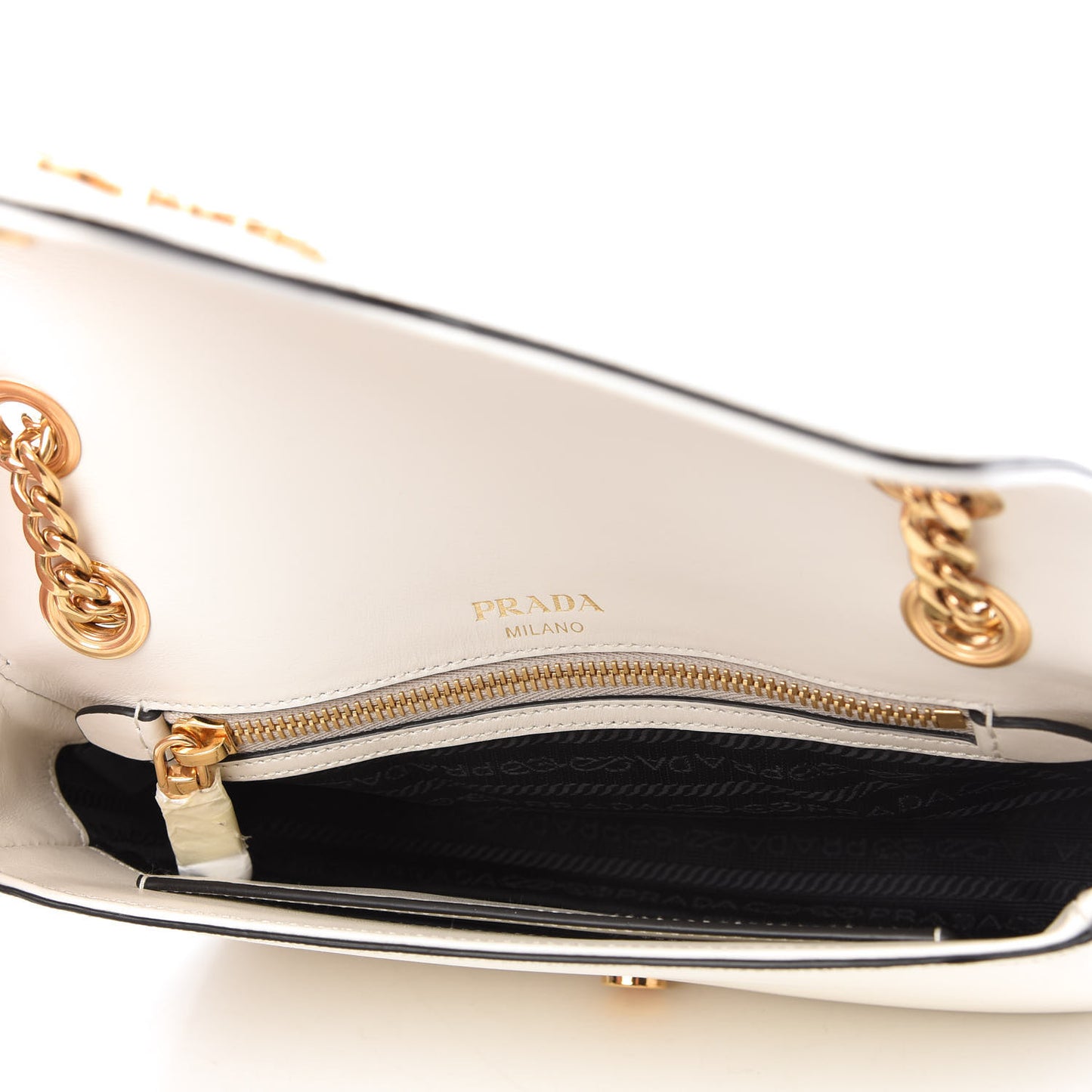 Saffiano Flap Shoulder Bag Talco