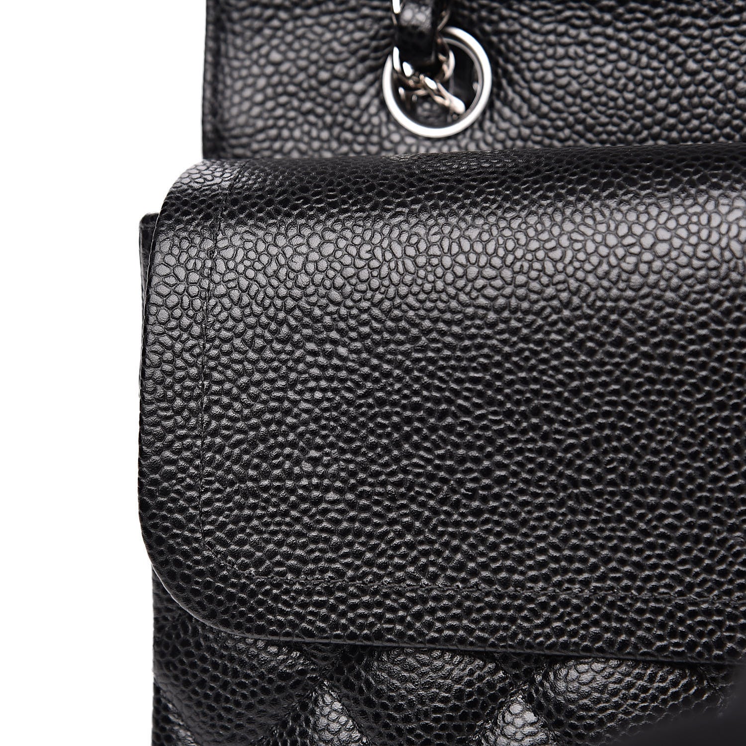 Chanel Caviar Quilted Medium Double Flap Black 11 of 13