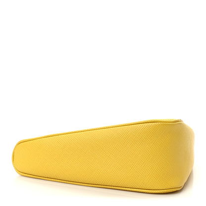 Prada Saffiano Cuir Triangle Wristlet Sole 4 of 8