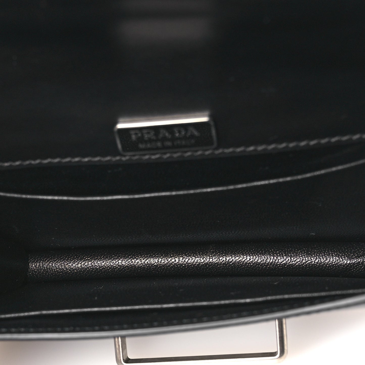 Crystal City Calf Saffiano Cahier Shoulder Bag Black
