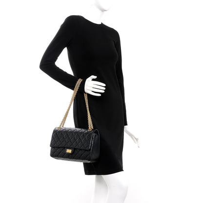 Chanel Aged Calfskin Quilted 2.55 Reissue 226 Flap Black 3 of 10