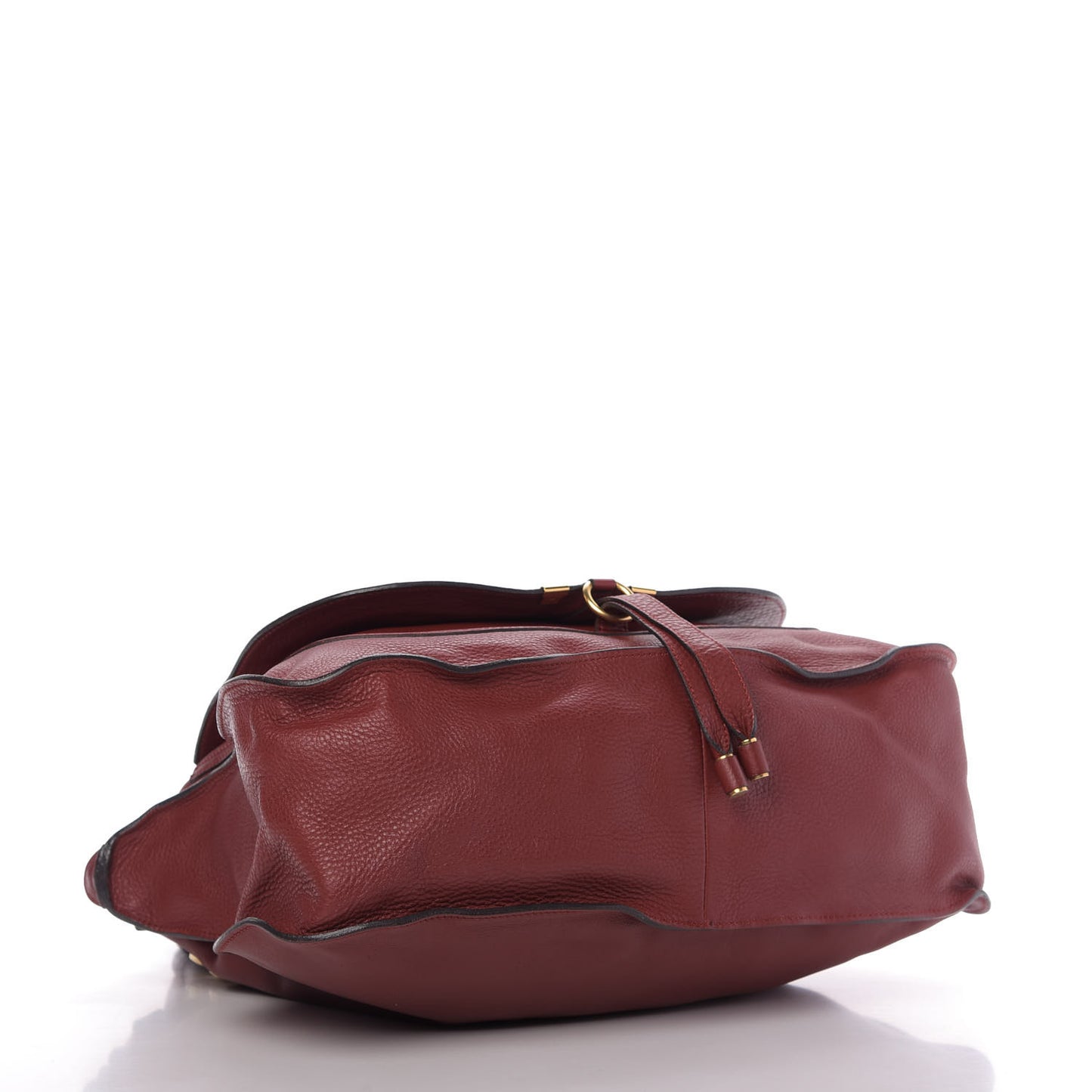 Calfskin Large Marcie Satchel Garnet