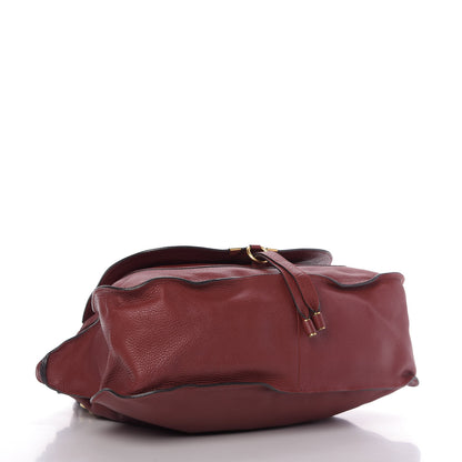 Chloe Calfskin Large Marcie Satchel Garnet 4 of 9