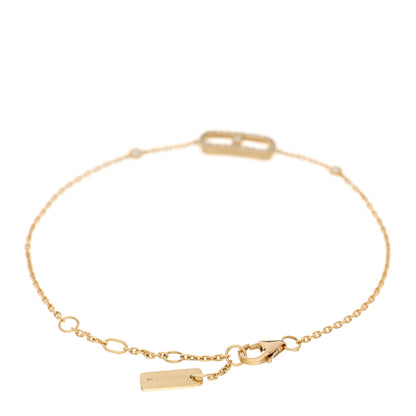 Messika 18K Yellow Gold Diamond Move Uno Pave Bracelet 2 of 4
