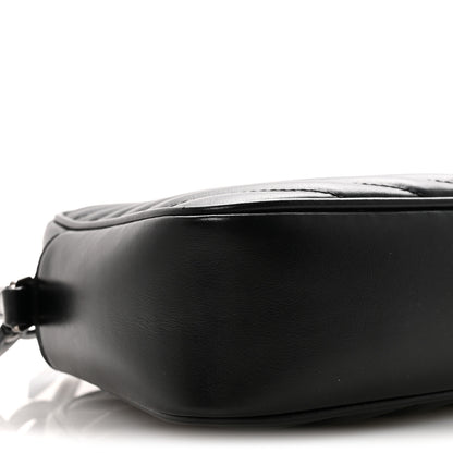 Saint Laurent Calfskin Matelasse Monogram Lou Camera Bag Black 8 of 9
