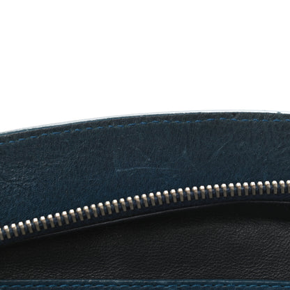 Christian Dior Calfskin Frame Satchel Blue 9 of 20