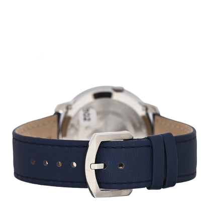 Fendi Stainless Steel Calfskin 40mm Run Away Quartz Watch Blue 3 of 5
