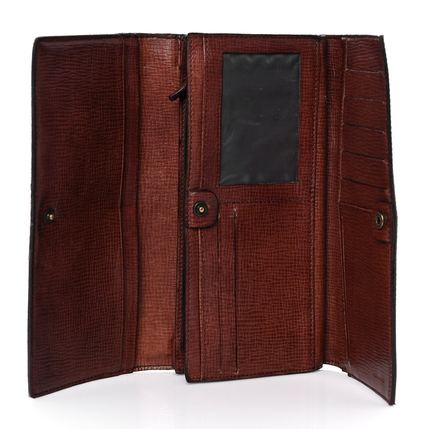 Fendi Zucca Spalmati Continental Wallet Tobacco Cioccolato 5 of 9