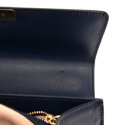 Gucci Guccissima Signature Small Padlock Top Handle Bag Blue Agata 8 of 12