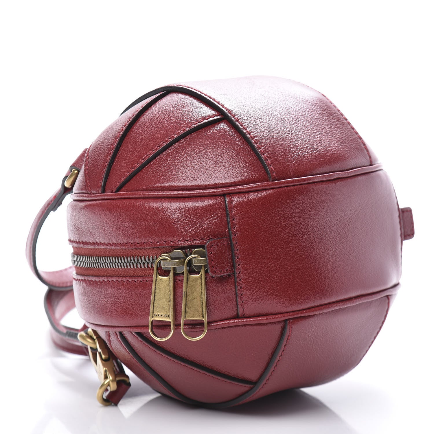 Gucci Piuma Lux Energy Mini Tifosa Basketball Shaped Shoulder Bag Romantic Cerise 5 of 11