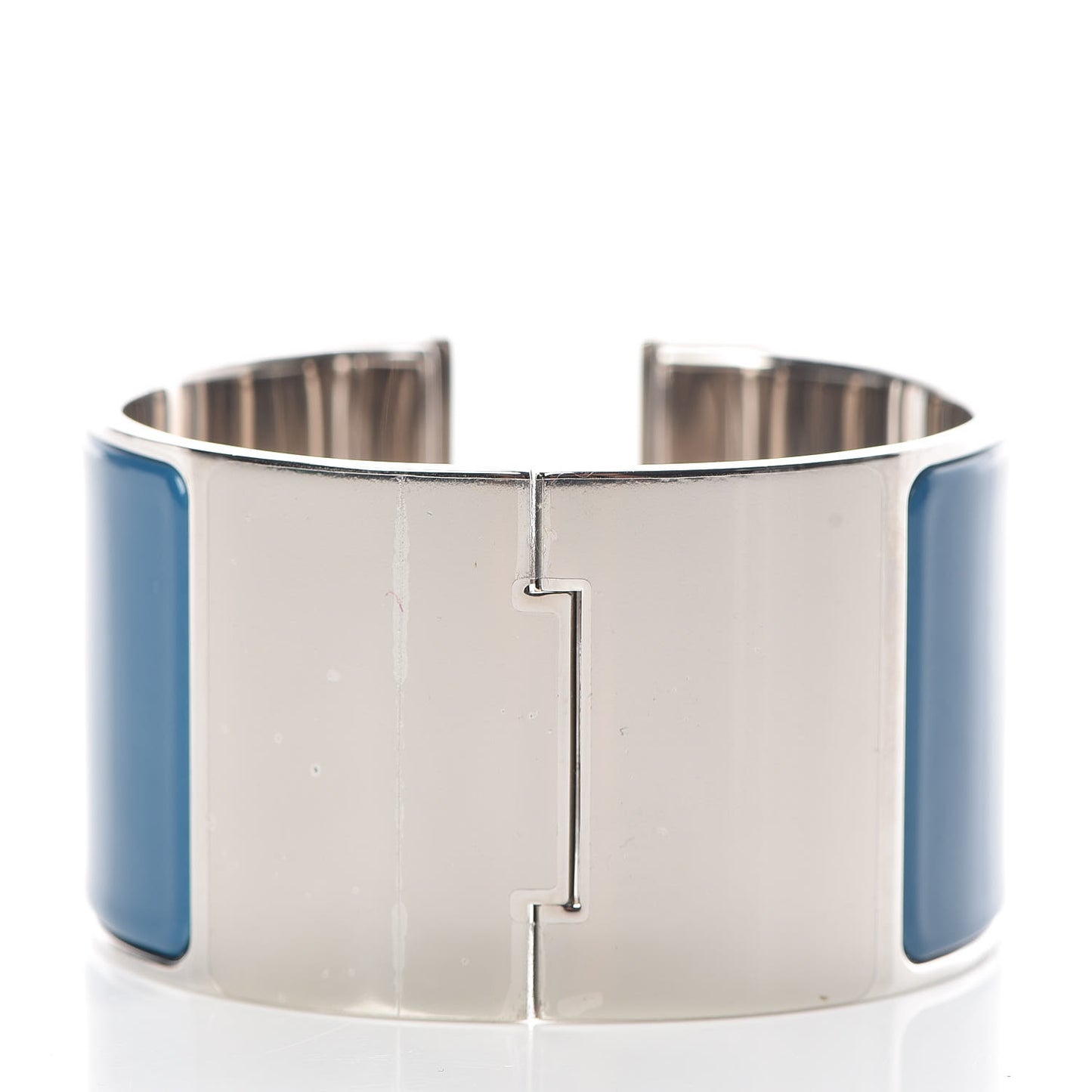 Enamel Extra Wide Clic Clac H Bracelet PM Bleu Profond