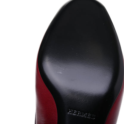 Hermes Goatskin Paradis Mules 37.5 Carmin 9 of 11