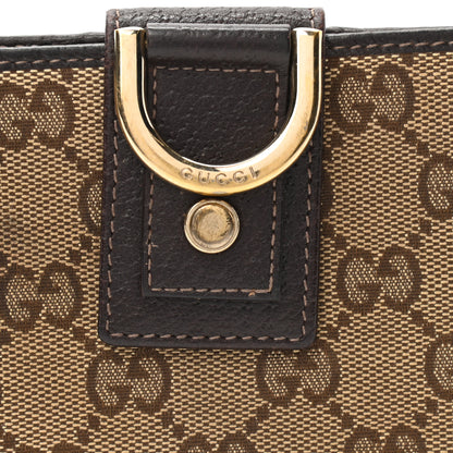 Gucci Monogram Abbey Continental Wallet Dark Brown 10 of 11