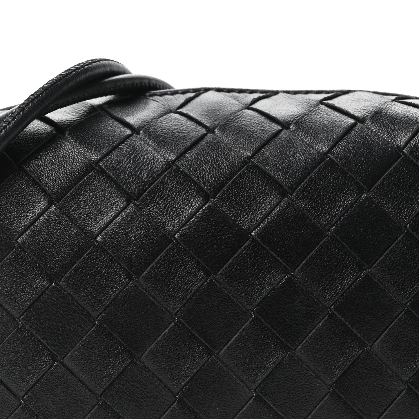Nappa Intrecciato Mini Loop Camera Bag Black