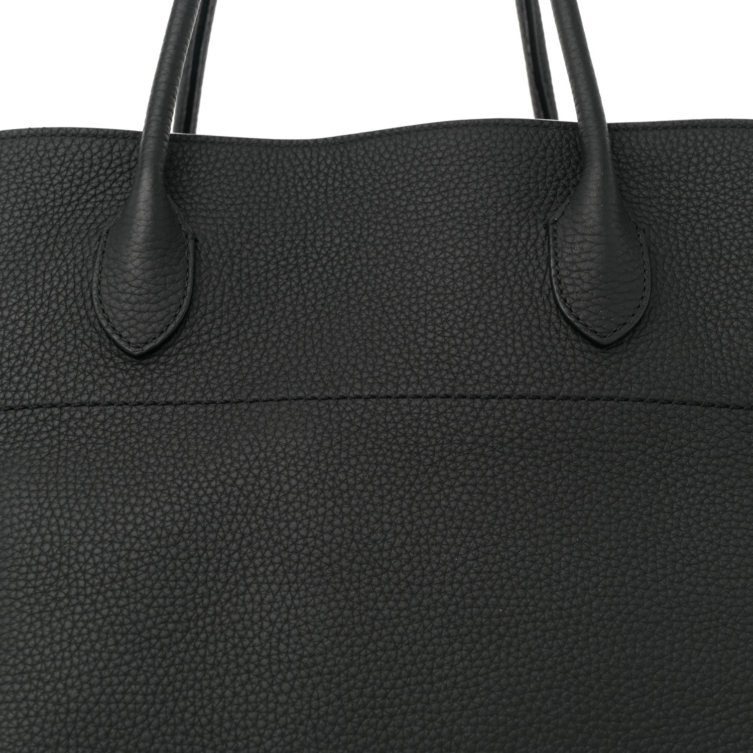 The Row Grained Calfskin Soft Margaux 17 Black 7 of 9