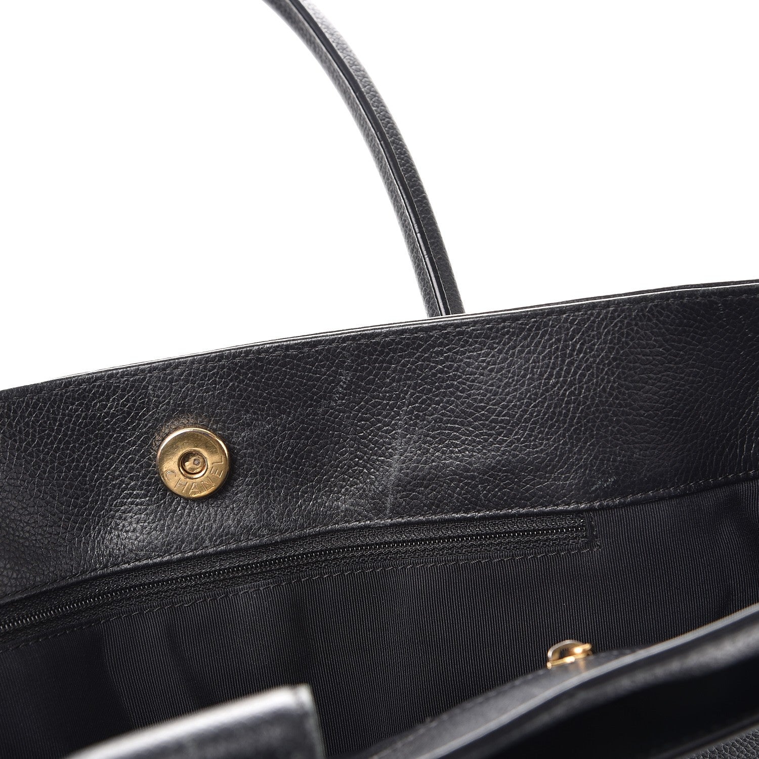 Chanel Calfskin Tall Cerf Tote Black 8 of 23