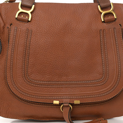 Chloe Calfskin Large Marcie Satchel Tan 8 of 15