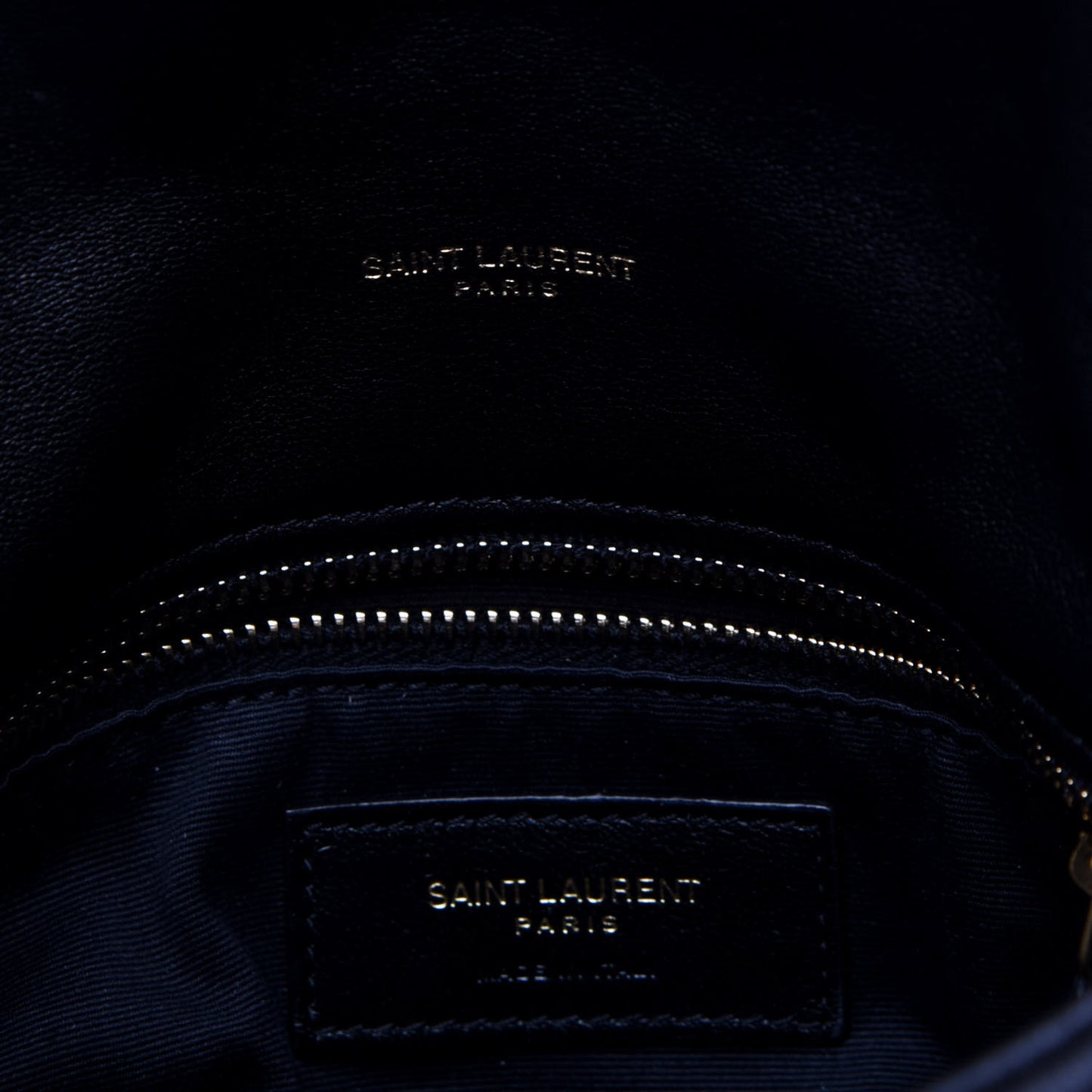 Lambskin Quilted Toy Loulou Puffer Monogram Chain Satchel Black