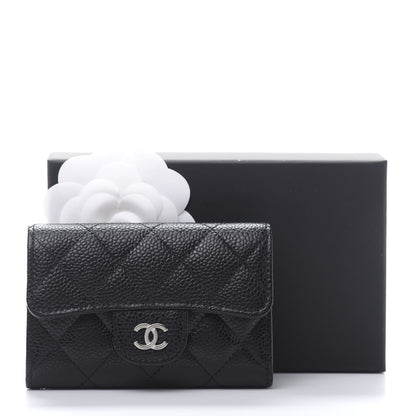 Chanel Caviar Quilted Flap Card Holder Black 11 of 11
