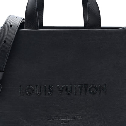 Louis Vuitton Calfskin Mini Shopper Tote  Black 6 of 8