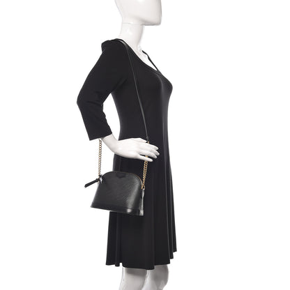 Louis Vuitton Epi Alma Mini Black 2 of 13