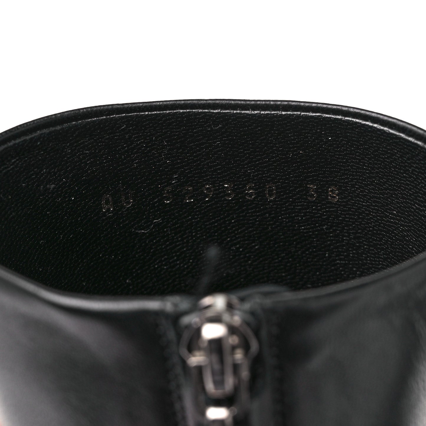Nappa Vendome Loulou Ankle Zip Boot 38 Black