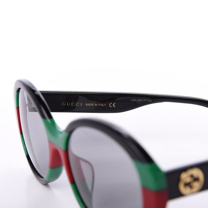 Gucci Round Web Sunglasses GG0279SA Black Green 9 of 15