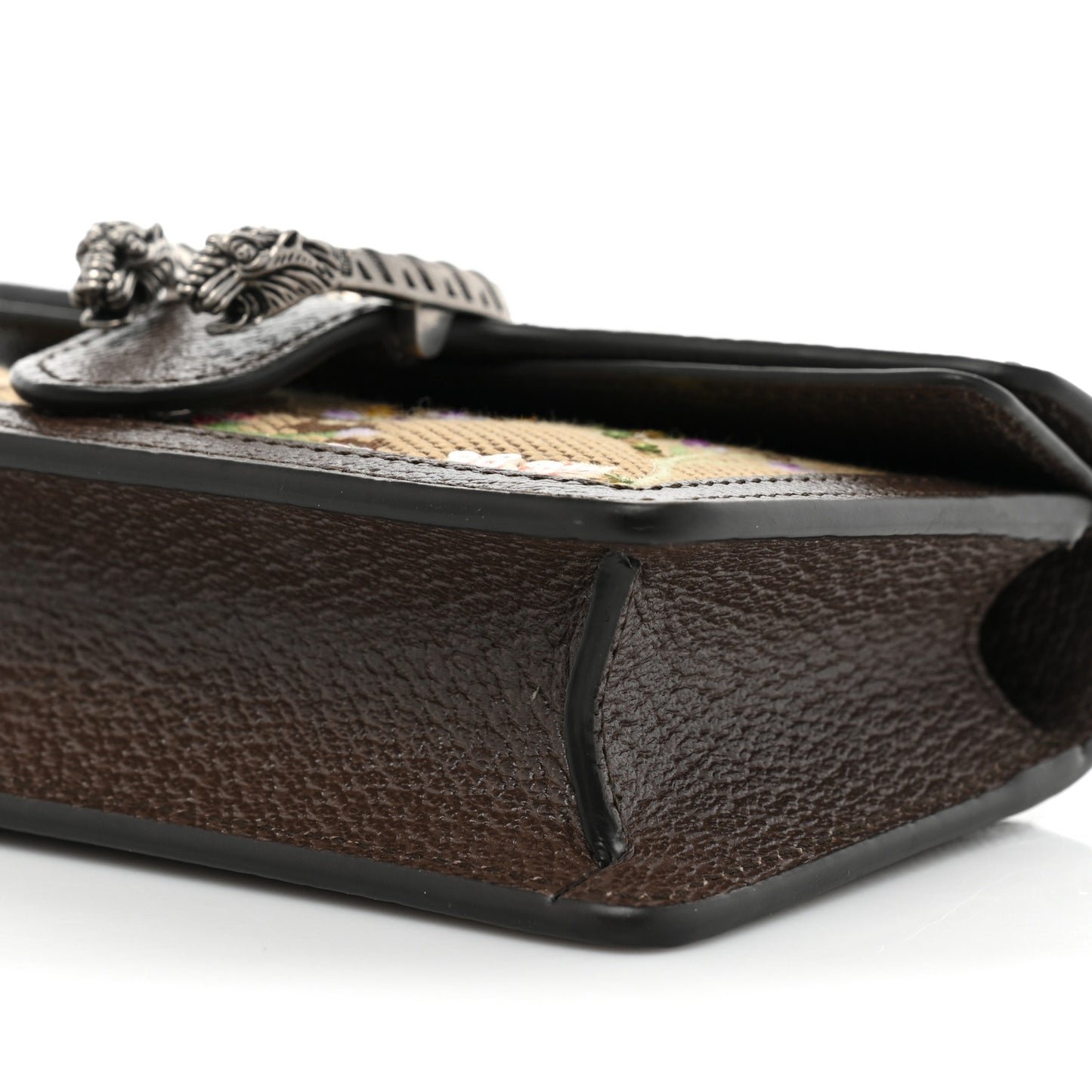 Monogram Jumbo GG Textured Dollar Calfskin Embroidered Super Mini Dionysus Shoulder Bag Camel Ebony New Acero Multicolor