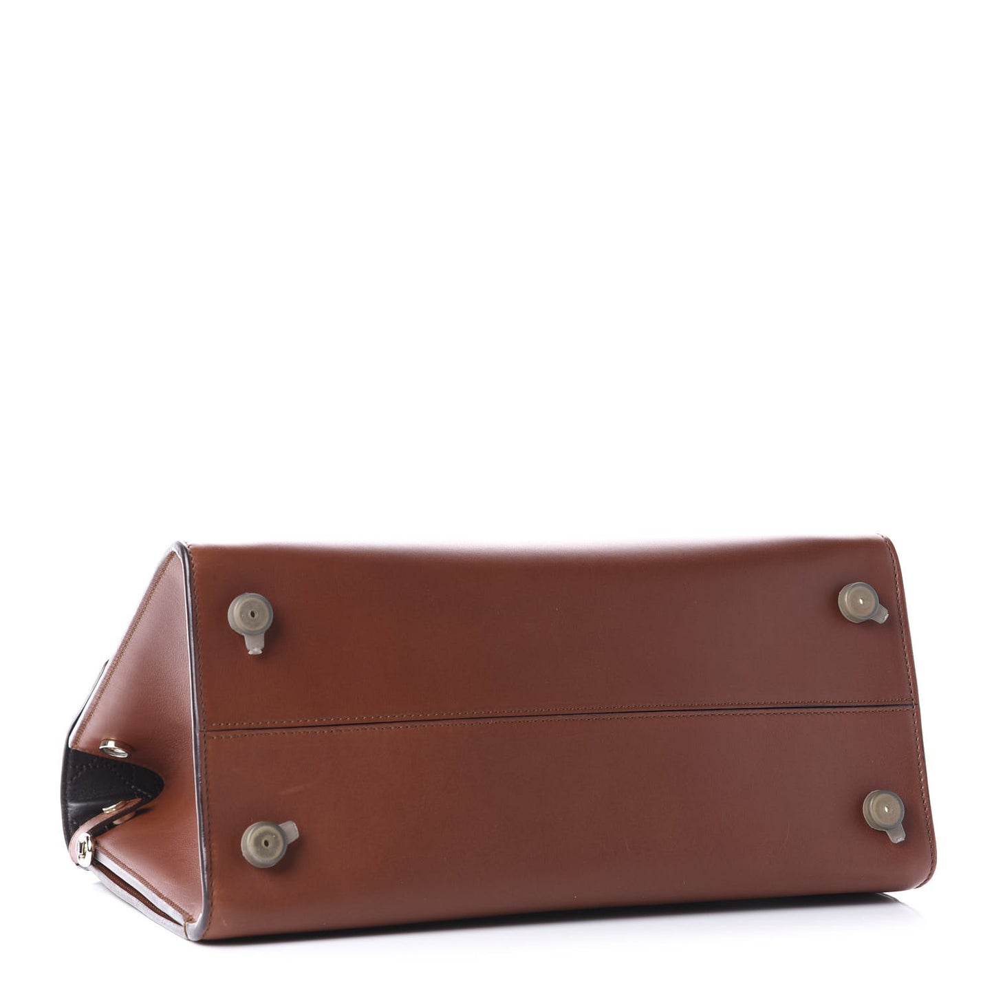 Smooth Calfskin Medium Diorever Flap Brown