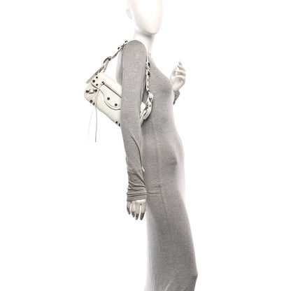 Balenciaga Agneau Arena Small Le Cagole Sling Bag Optic White 2 of 10
