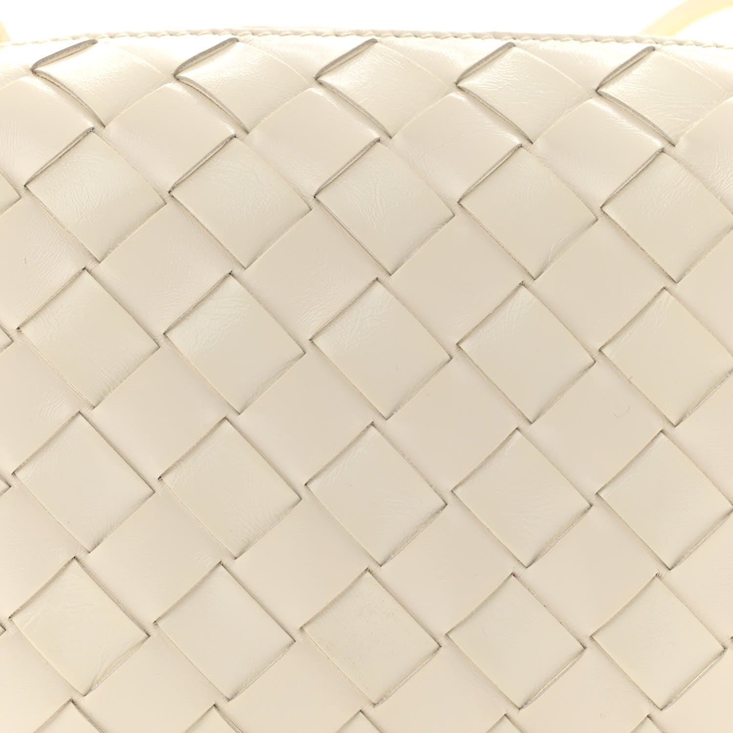 Bottega Veneta Nappa Intrecciato Metallic Knot Mini Loop Camera Bag Bone 7 of 10