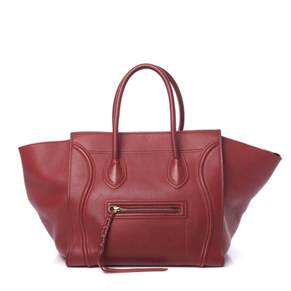 Celine Supple Calfskin Medium Phantom Luggage Red 1 of 18