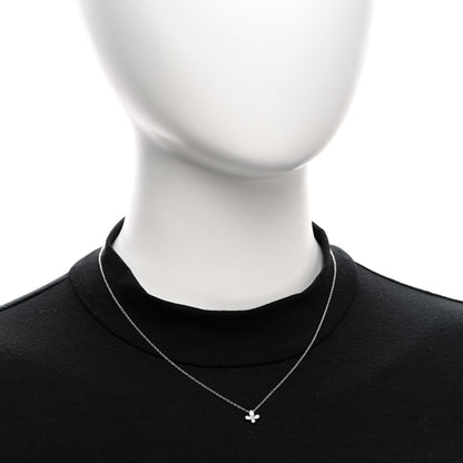Tiffany Platinum Diamond Fleur de Lis Pendant Necklace 2 of 5