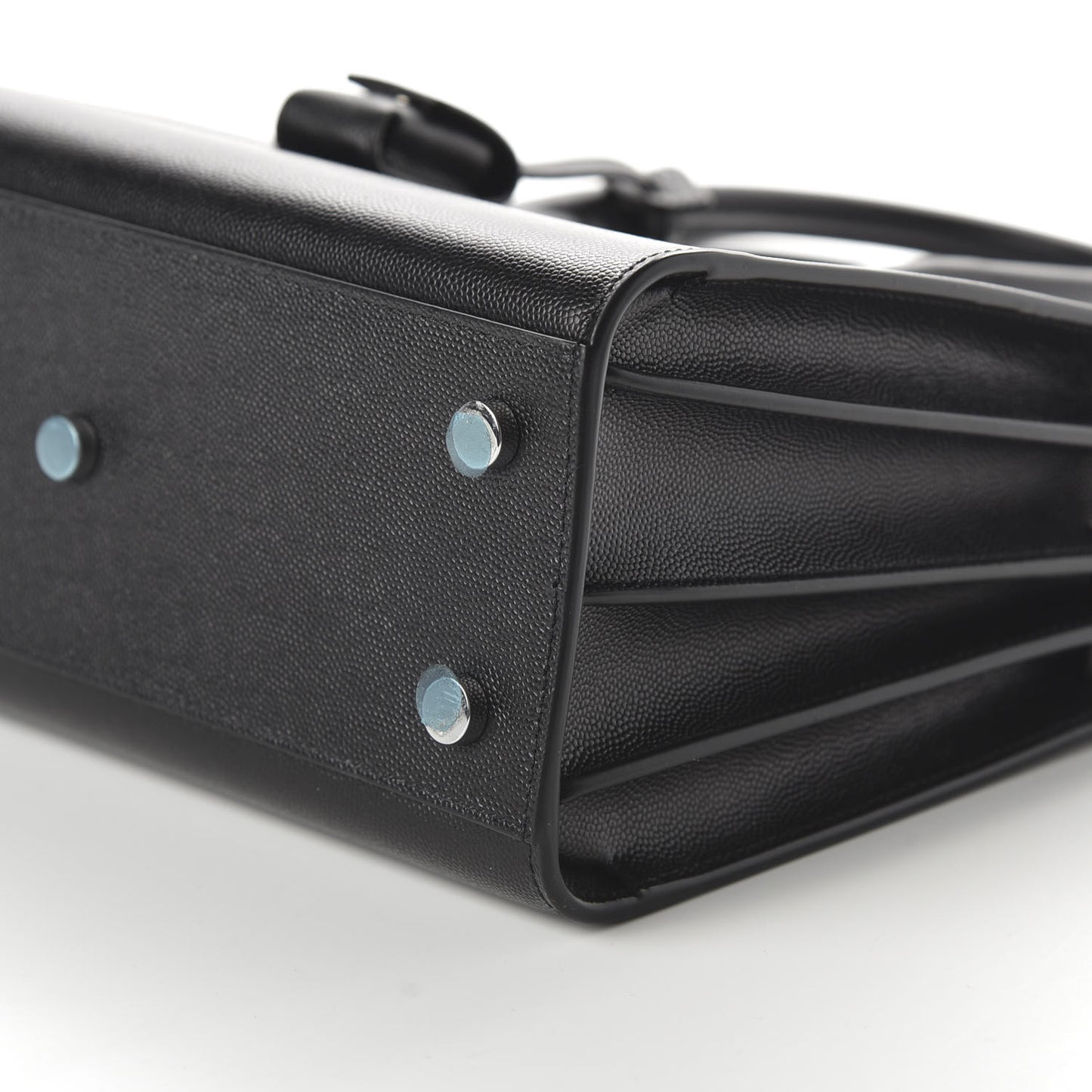 Grained Calfskin Baby Sac De Jour Black