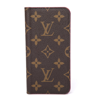 Louis Vuitton Monogram iPhone X/XS Folio Case Rose Pop 1 of 8
