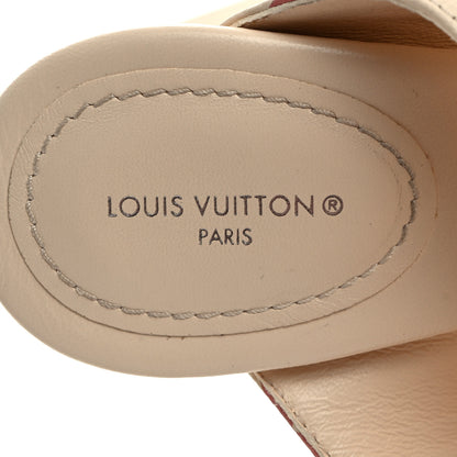 Louis Vuitton Calfskin Empreinte Silhouette Mules 38 Beige 6 of 9
