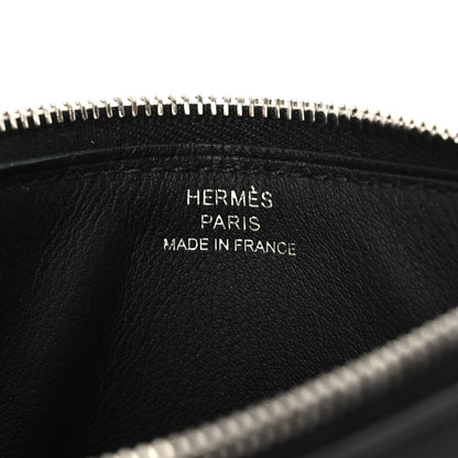 Hermes Evercolor Zipengo Chain D'Ancre Card Holder Black 7 of 8