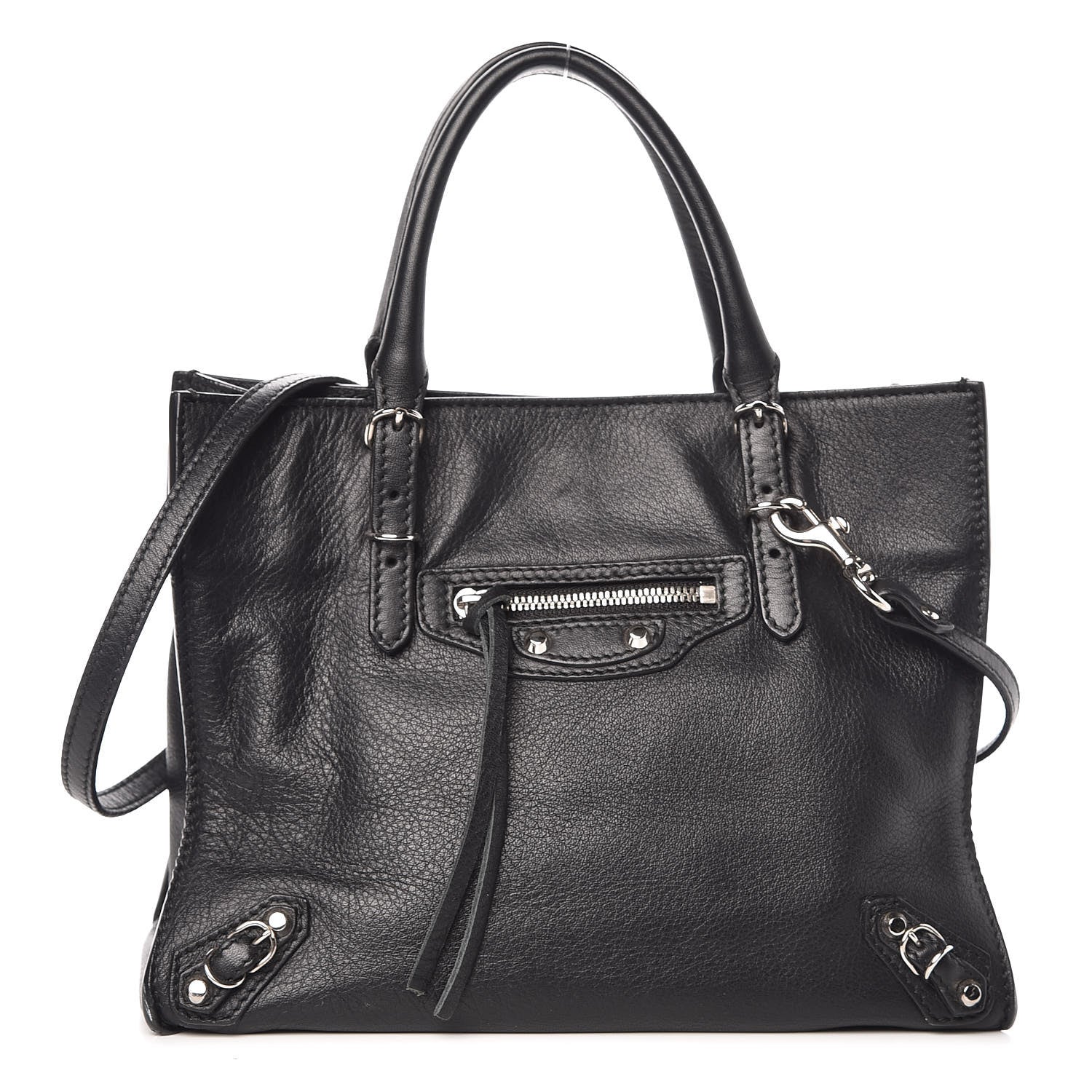 Balenciaga Calfskin Papier Mini A4 Tote Black 1 of 11