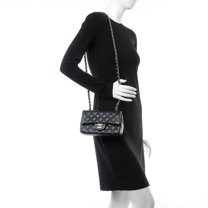 Chanel Caviar Quilted Mini Rectangular Flap Black 2 of 8