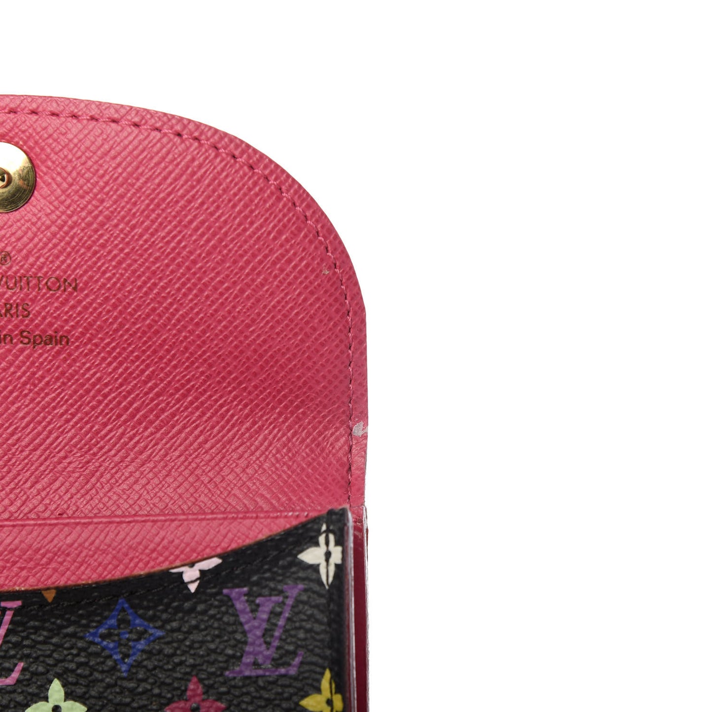 Monogram Multicolor Business Card Holder Black Grenade
