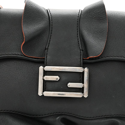 Fendi Calfskin Waves Baguette Black Turchese 8 of 11